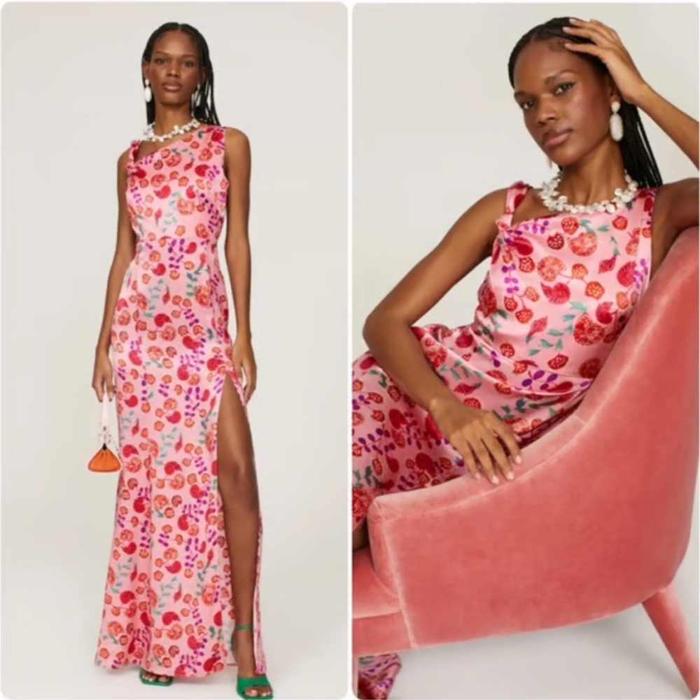 SALONI Leona Silk Dress Ammonite Rose sz 6